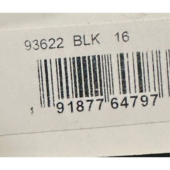 Mac Duggal NWT size 16 long sleeve beaded black midi dress READ NOTES style 9362 - Picture 15 of 16